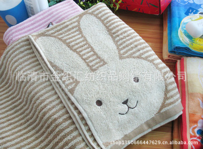 【批發(fā)孚日潔玉正品 好運(yùn)可愛(ài)長(zhǎng)耳兔浴巾 純棉柔軟舒適條紋浴巾1045】?jī)r(jià)格,廠家,圖片,浴巾、沙灘巾,臨清市金織匯紡織品購(gòu)銷-